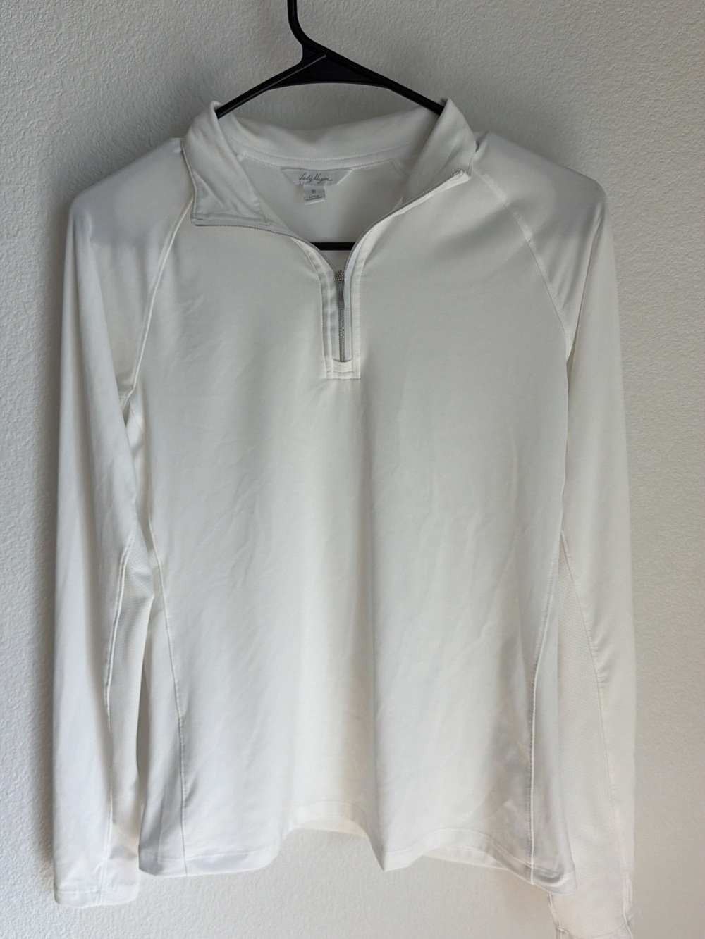 Lady Hagen White Golf Quarter-Zip Pullover Size Small